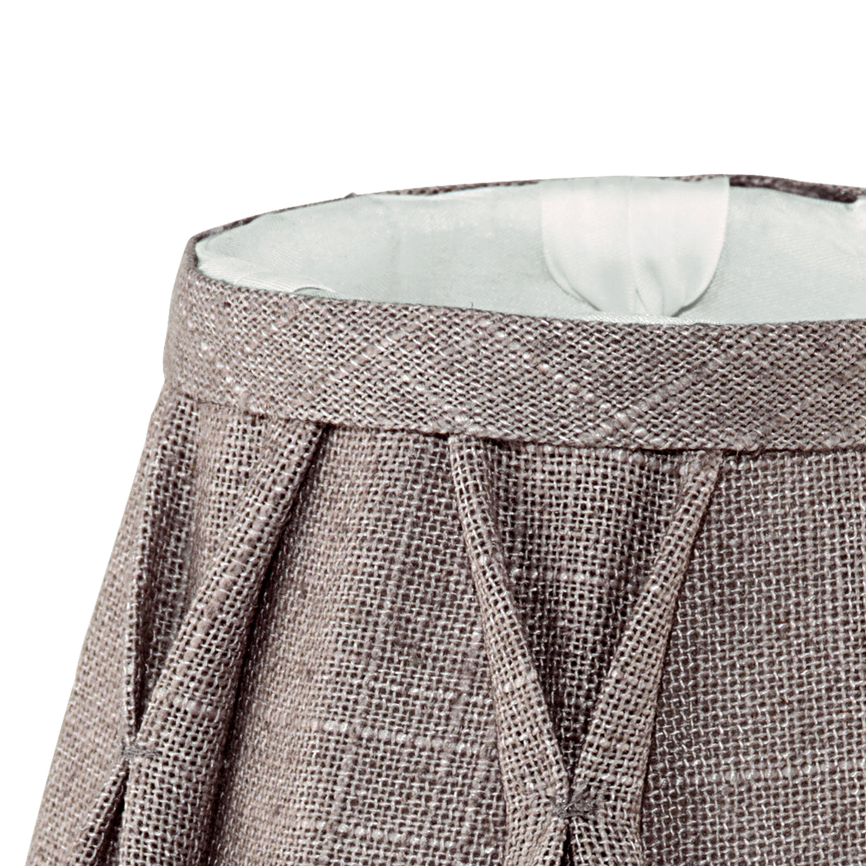 Eglo EU 1+1 Vintage Grey Ruffled Linen Lamp Shade