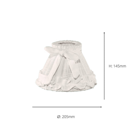 Eglo EU 1+1 Vintage White Linen Lamp Shade
