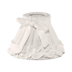 Eglo EU 1+1 Vintage White Linen Lamp Shade