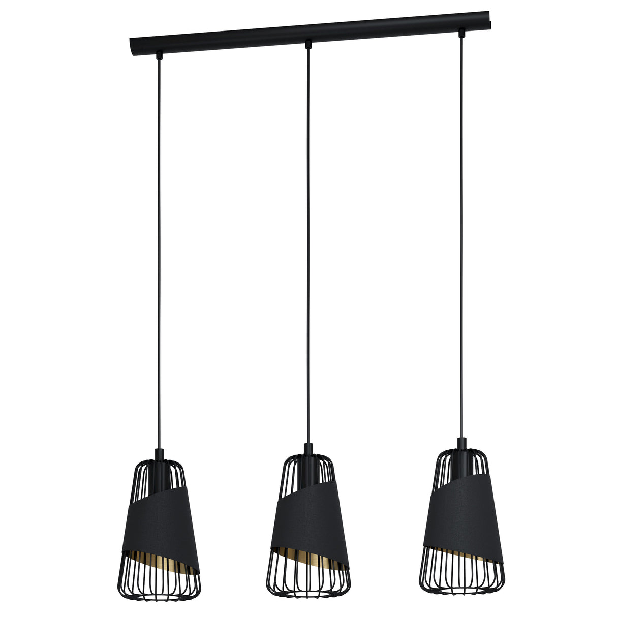 Eglo EU Austell 3 Set Pendant E27 Black Gold