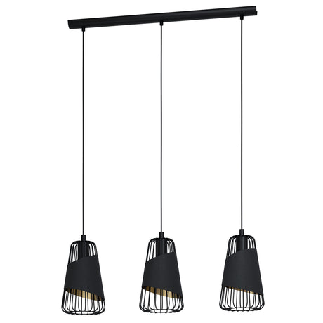 Eglo EU Austell 3 Set Pendant E27 Black Gold