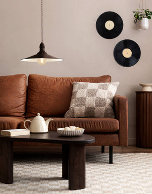 Eglo EU Stockbury Antique Brown Industrial Pendant Light