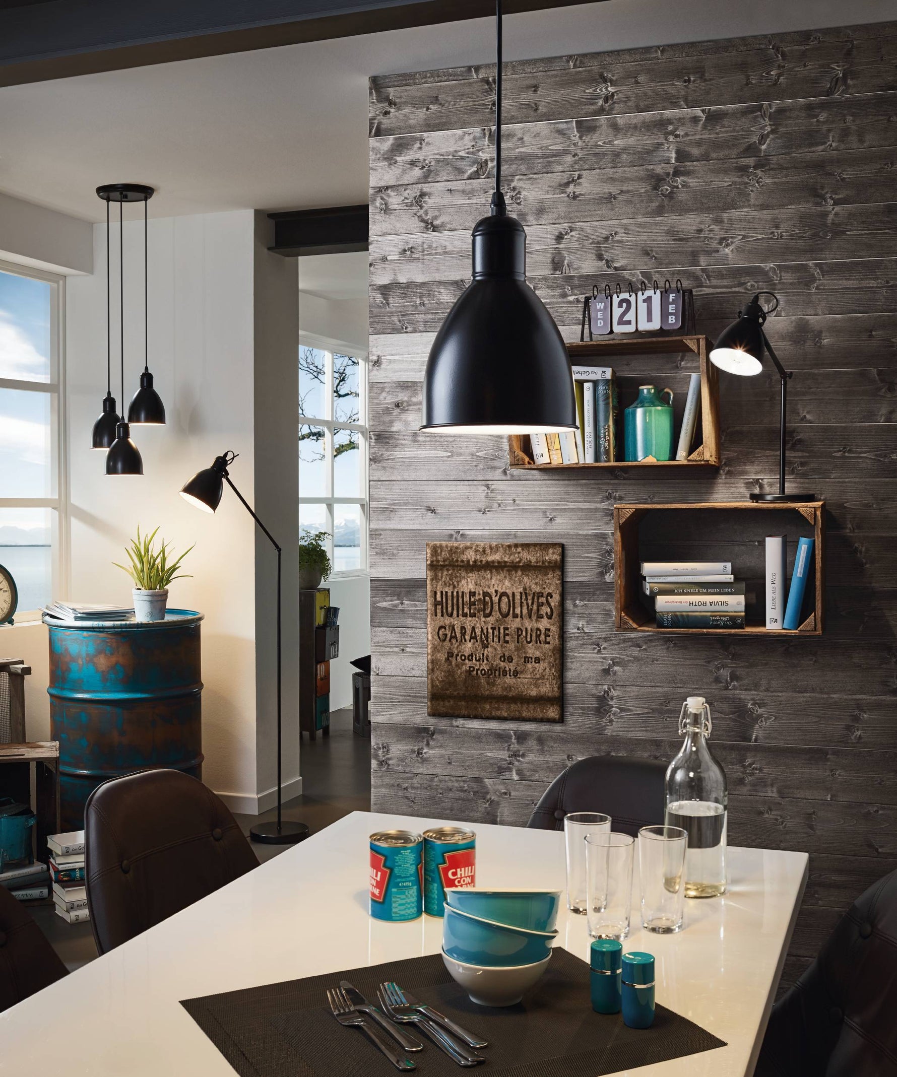 Eglo EU Cabado 1 White Plastic LED Clamp Table Light product image - Endon Lighting from First Light Direct with great prices and fast UK delivery