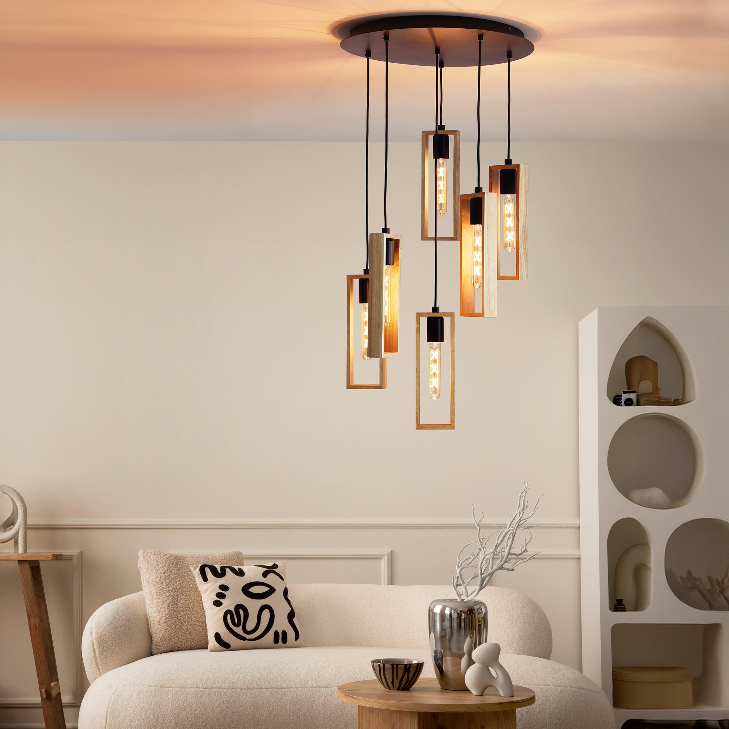Eglo EU Maione Black Steel & Glass Modern Table Lamp