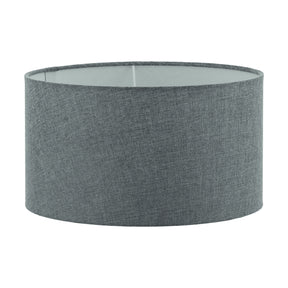 Eglo EU 1+1 VINTAGE Lampshade – Grey Linen Fabric Shade, 400?mm Diameter, Vintage Lighting Accessory