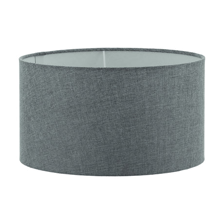 Eglo EU 1+1 VINTAGE Lampshade – Grey Linen Fabric Shade, 400?mm Diameter, Vintage Lighting Accessory