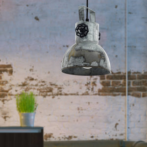 Eglo EU Barnstaple Wood & Steel Zinc Single Pendant