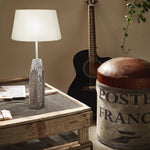 Eglo EU 1+1 VINTAGE Fabric Lampshade – White Linen, E27, Indoor Lighting Accessory product image - Endon Lighting from First Light Direct with great prices and fast UK delivery