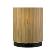 Meadow 1Lt Wall Light, Natural Grass Shade and Black Metal