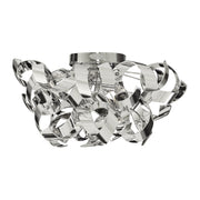 Curls 3Lt Semi-Flush  - Chrome Metal
