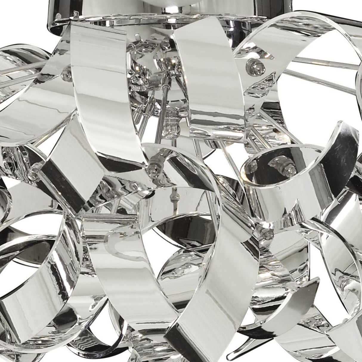 Searchlight Electric Curls 3Lt Semi-Flush  - Chrome Metal 4973-3CC