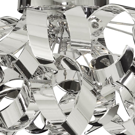 Searchlight Electric Curls 3Lt Semi-Flush  - Chrome Metal 4973-3CC