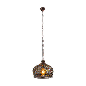 Eglo EU Jadida Single Pendant Light Copper Antique