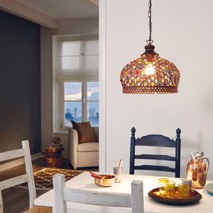 Eglo EU Jadida Single Pendant Light Copper Antique 