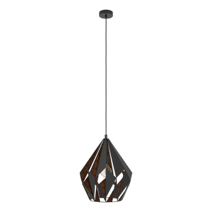 Eglo Lighting HL/1 E27 black/copper 'CARLTON 1' Vintage from the CARLTON 1 range. Part Number - 49878