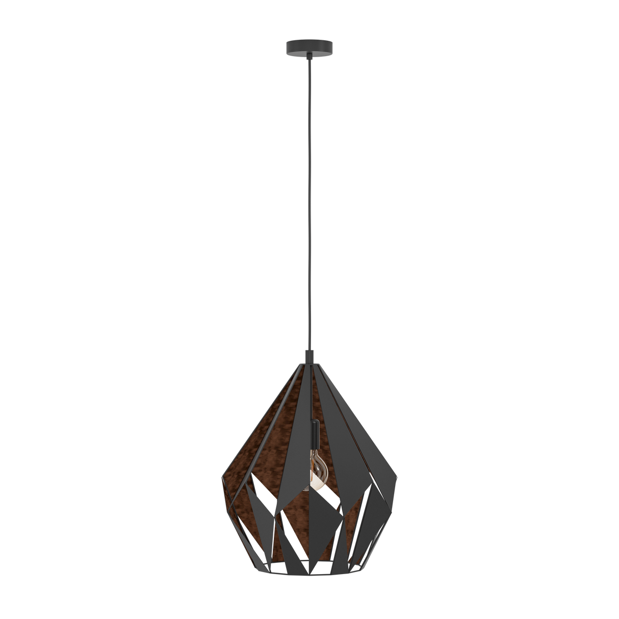 Eglo Lighting HL/1 E27 black/copper 'CARLTON 1' Vintage from the CARLTON 1 range. Part Number - 49878