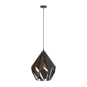 Eglo Lighting HL/1 E27 black/copper 'CARLTON 1' Vintage from the CARLTON 1 range. Part Number - 49878