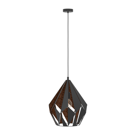 Eglo Lighting HL/1 E27 black/copper 'CARLTON 1' Vintage from the CARLTON 1 range. Part Number - 49878