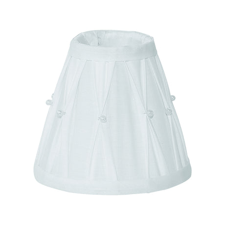 Eglo EU 1+1 Vintage White Fabric With Decoration Lamp Shade