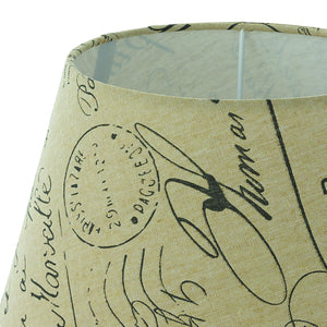 Eglo EU 1+1 Vintage White & Brown Printed Design Lamp Shade