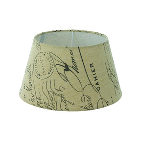 Eglo EU 1+1 Vintage White & Brown Printed Design Lamp Shade