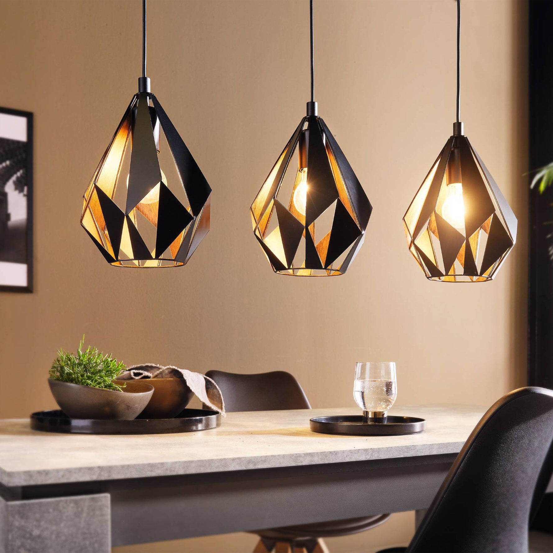 Eglo EU Townshend Pendant E27 White Oak Effect