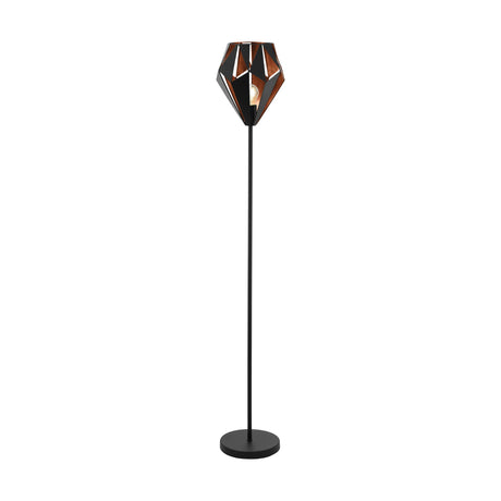 Eglo EU Carlton Floor Lamp Black/Copper 
