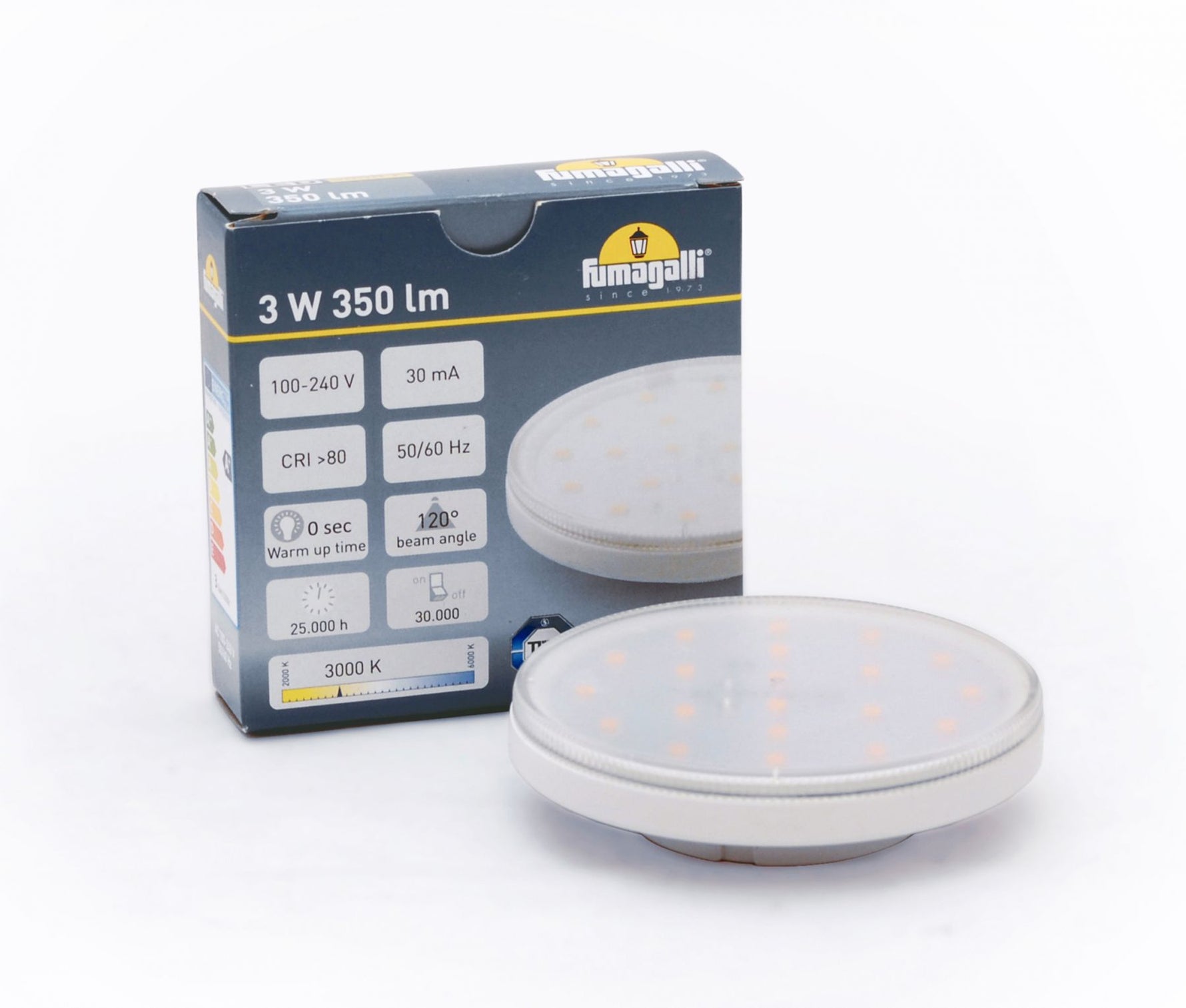 Magnalux GX53 LED Lamp 3W 4000K Part Number - H.LED.G53