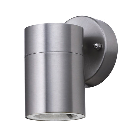 Searchlight Electric Metro Outdoor Wall Light - Stainless Steel Metal & Glass 5008-1-LED