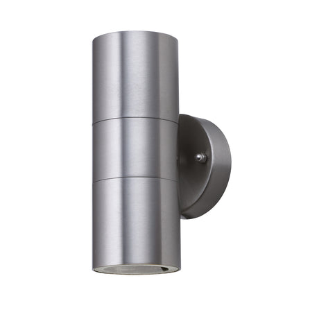 Searchlight Electric Metro Outdoor Wall Light - Stainless Steel Metal & Glass 5008-2-LED