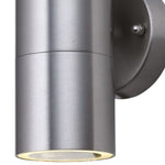 Searchlight Electric Metro Outdoor Wall Light - Stainless Steel Metal & Glass 5008-2-LED