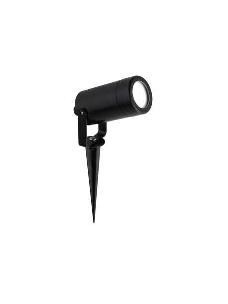 Spikey Outdoor Coastal Spotlight - Black Polycarbonate
