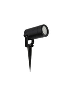 Searchlight Electric Spikey Outdoor Coastal Spotlight - Black Polycarbonate 5010BK