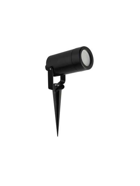 Searchlight Electric Spikey Outdoor Coastal Spotlight - Black Polycarbonate 5010BK