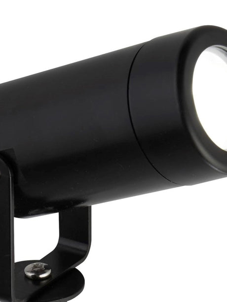 Searchlight Electric Spikey Outdoor Coastal Spotlight - Black Polycarbonate 5010BK