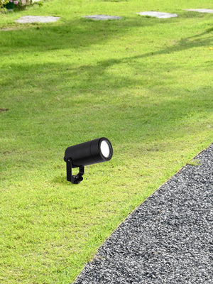 Searchlight Electric Spikey Outdoor Coastal Spotlight - Black Polycarbonate 5010BK