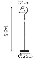 Searchlight Electric Adjustable Floor Lamp, Antique Brass 5026AB