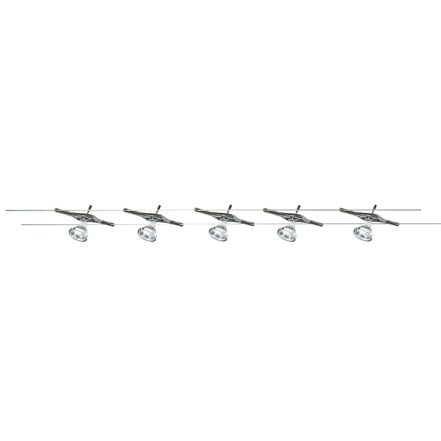 Cable & Spot 5Lt LED Kit - Chrome Metal