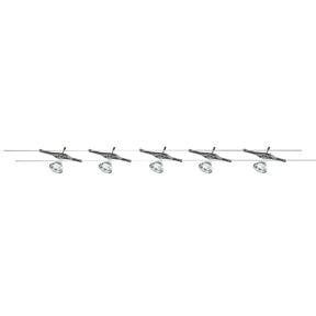 Cable & Spot 5Lt LED Kit - Chrome Metal