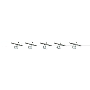 Searchlight Electric Cable & Spot 5Lt LED Kit - Chrome Metal 5098-05-LED