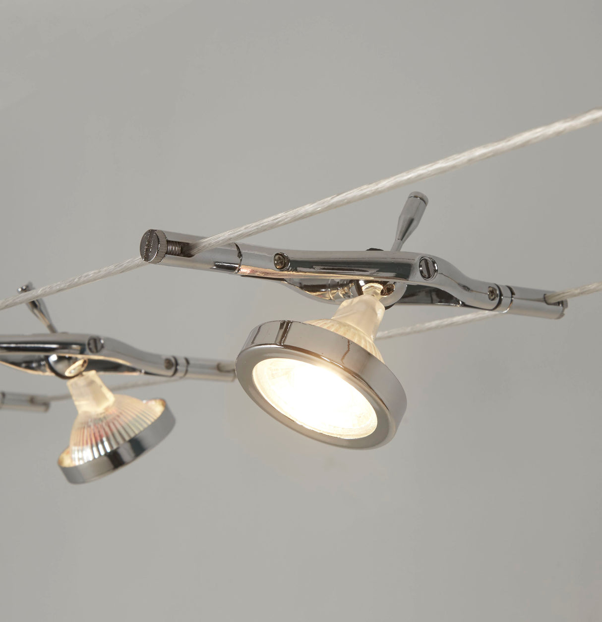 Searchlight Electric Cable & Spot 5Lt LED Kit - Chrome Metal 5098-05-LED
