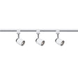 Track & Spot 3Lt LED Kit -White Metal