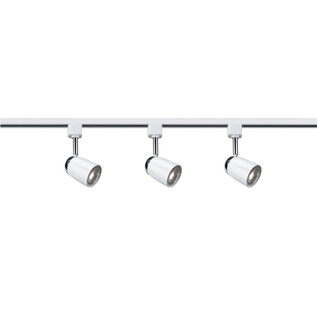 Track & Spot 3Lt LED Kit -White Metal