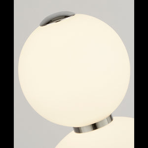 Searchlight Electric Snowball  2Lt Wall Light - Chrome Metal & Opal Glass 51022-2CC
