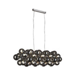 Berry 25Lt Bar Pendant  - Chrome Metal & Smoked Glass