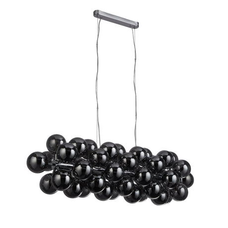 Searchlight Electric Berry 25Lt Bar Pendant  - Chrome Metal & Smoked Glass 52131-25SM