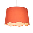 Evan Coral Scallop Linen Shade