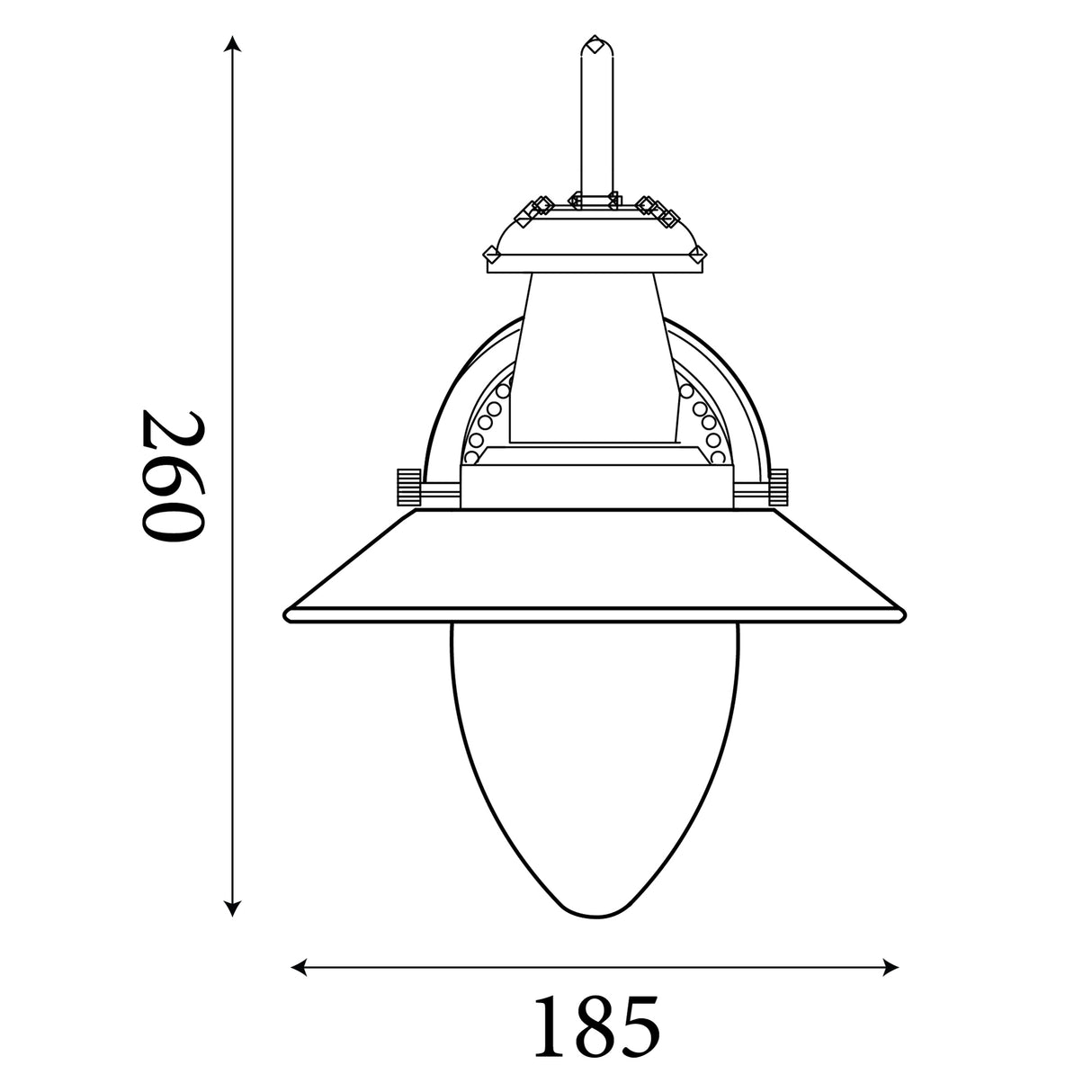 Searchlight Electric Fisherman II Wall Light - Satin Silver & Clear Seeded Glass 5331-1SS