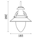 Searchlight Electric Fisherman II Wall Light - Satin Silver & Clear Seeded Glass 5331-1SS
