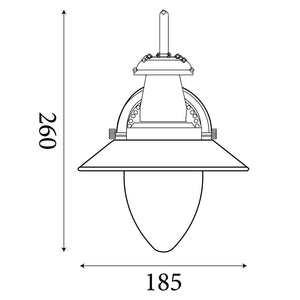 Searchlight Electric Fisherman II Wall Light - Satin Silver & Clear Seeded Glass 5331-1SS